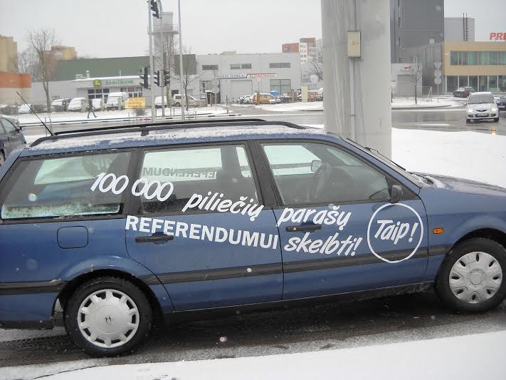 100 000 piliečių parašų Referendumui skelbti! - TAIP 100 000 piliečių parašų Referendumui skelbti! - TAIP